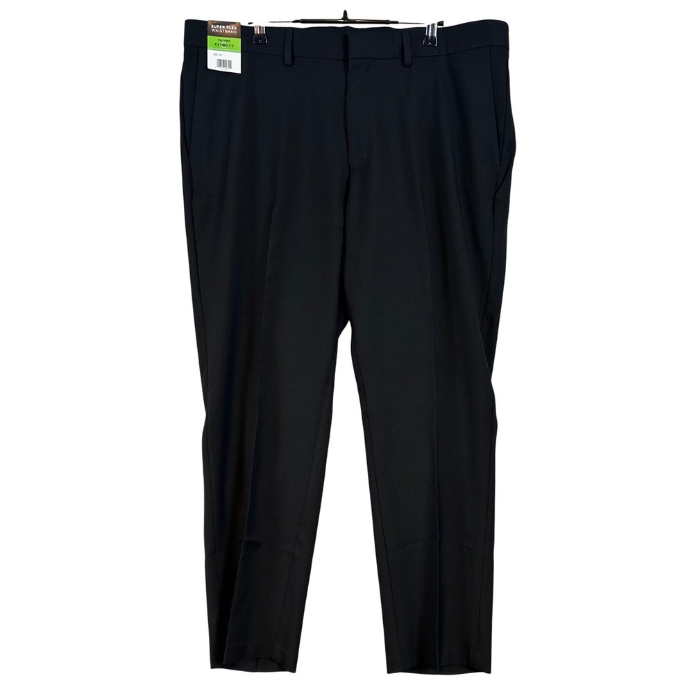 NWT Kenneth Cole Reaction Techni-Cole Slim Fit Performance Pants Black 40x29